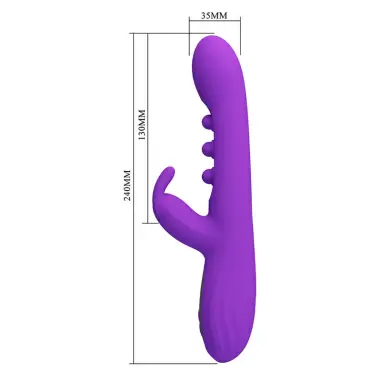 Sabien Vibrador Rabbit con Estimulación por Golpeteos y LED