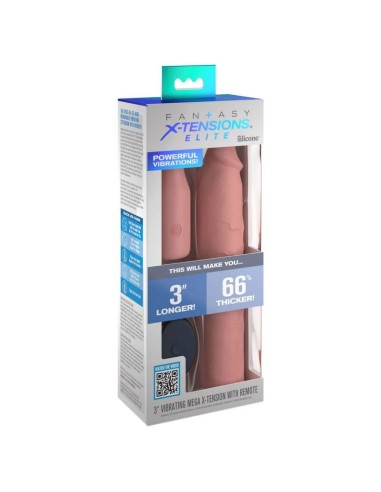 FANTASY X- TENSIONS - PIPEDREAMS SLEEVE 22,86 CM + 7,62 CM PLUG REMOTE SKIN 