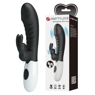 Naughty Bunny Vibrador Rabbit 30 Funciones Negro