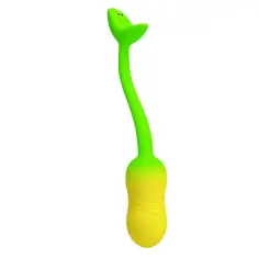 PRETTY LOVE - HUEVO VIBRADOR PULSEN CONTROL APP 12 FUNCIONES RECARGABLE USB VERDE-AMARILLO 2