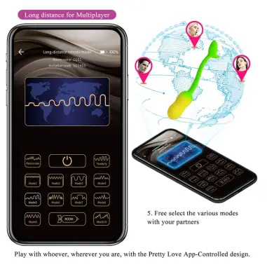 Huevo Vibrador Pulsen Control APP 12 Funciones Recargable
