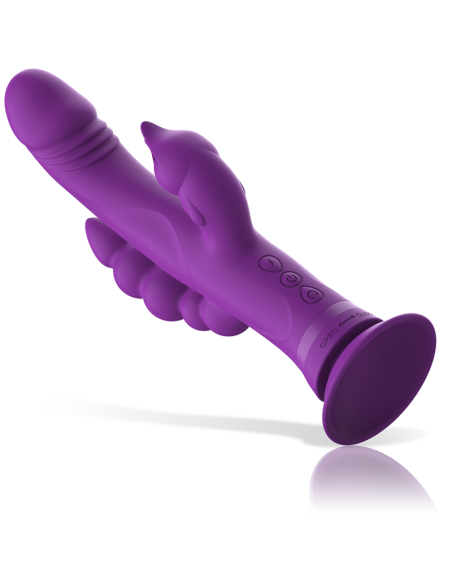 INTENSE - CASANOVA VIBRADOR RABBIT SILICONA TRIPLE MOTOR MORADO 