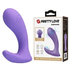PRETTY LOVE - ANDROMEDA VIBRADOR DE DOBLE ESTIMULACIÓN RECARGABLE MORADO 2