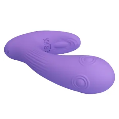 Andromeda Vibrador de Doble Estimulación Recargable Morado