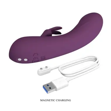 Landyn Vibrador Rabbit Recargable 10 Funciones Morado