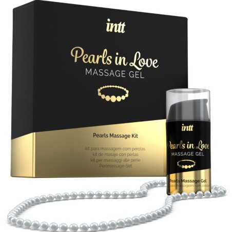 INTT MASSAGE & ORAL SEX - PEARLS IN LOVE CON COLLAR DE PERLAS Y GEL DE SILICONA INTT MASSAGE & ORAL SEX