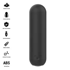 INTENSE - JUDY BALA VIBRADORA RECARGABLE CON CONTROL REMOTO NEGRO 2