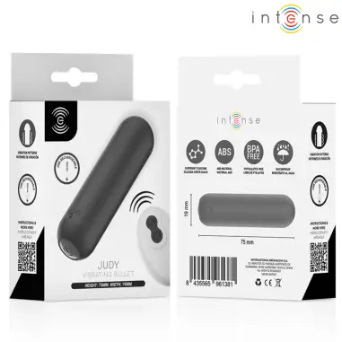 Judy Bala Vibradora Recargable con Control Remoto Negro