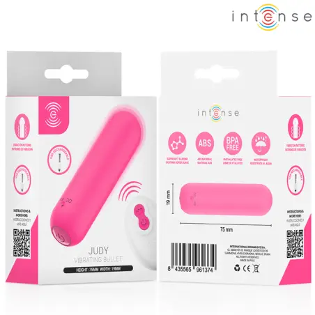 Judy Bala Vibradora Recargable con Control Remoto Rosa