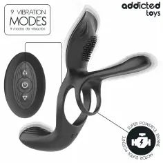 ADDICTED TOYS - ANILLO DOBLE PARA EL PENE CON ESTIMULADOR DE CLÍTORIS 2