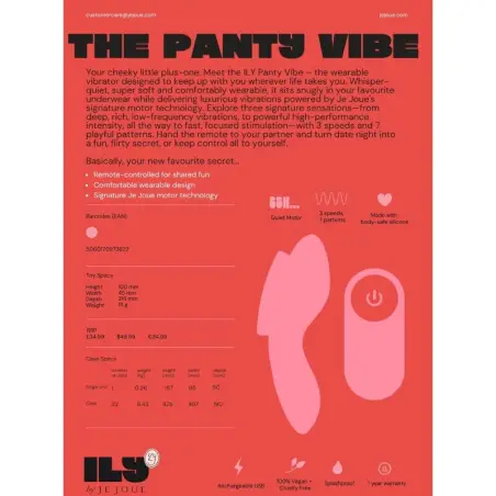 Ily Panty Vibe Vibrador Íntimo con Control Remoto | Je Joue