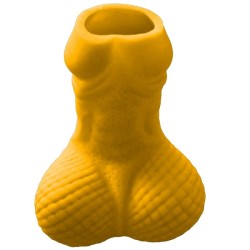 DIABLO PICANTE - VASO DE CHUPITO PENE AMARILLO DIABLO PICANTE