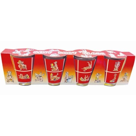 DIABLO PICANTE - 4 CHUPITOS DE CRISTAL KAMASUTRA DIABLO PICANTE