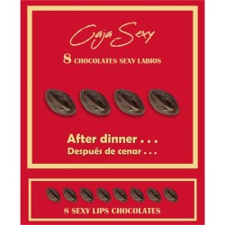 DIABLO PICANTE - CAJA 8 CHOCOLATINAS FORMA VAGINA DIABLO PICANTE