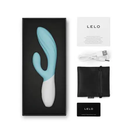 Ina Twist Vibrador Rabbit Punto G y Clítoris Turquesa | LELO