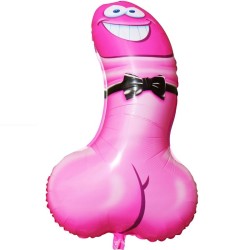 DIABLO PICANTE - GLOBO DE FIESTA FORMA PENE ROSA DIABLO PICANTE