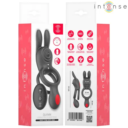 Quinn Anillo Doble con Vibración Control Remoto | Intense