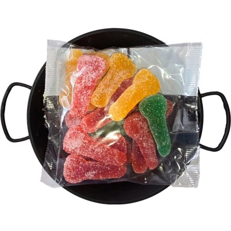 DIABLO PICANTE - CARAMELOS CON AZÚCAR MASTICABLES FORMA PENE DIFERENTES SABORES DIABLO PICANTE