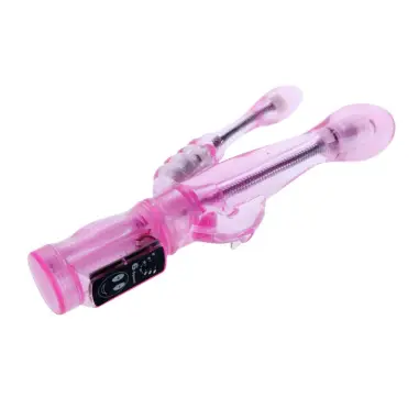 Vibrador Flexible con Estimulador Anal | Baile