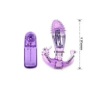 BAILE - ESTIMULADOR LILA VAGINAL Y ANAL CON VIBRACIÓN