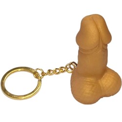 DIABLO PICANTE - LLAVERO FORMA PENE DORADO DIABLO PICANTE
