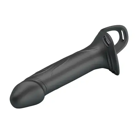 London Arnés Universal con Dildo Strap-On de Silicona Negro