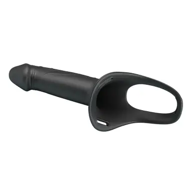 London Arnés Universal con Dildo Strap-On de Silicona Negro