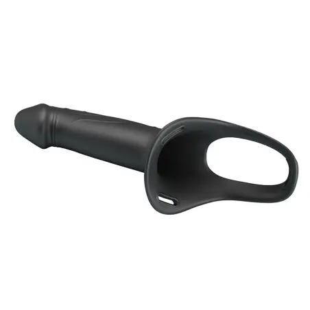 London Arnés Universal con Dildo Strap-On de Silicona Negro