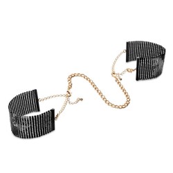 BIJOUX - DÉSIR MÉTALLIQUE ESPOSAS MALLA METALICA NEGRA BIJOUX DESIRE METALLIQUE