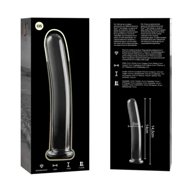 Modelo 8 Dildo Cristal Transparente 14.5 cm Ø 2 cm