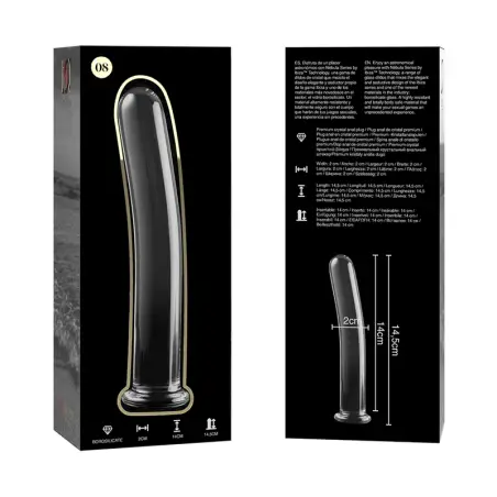 Modelo 8 Dildo Cristal Transparente 14.5 cm Ø 2 cm