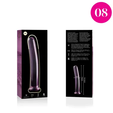 Modelo 8 Dildo Cristal Rosa 14.5 cm Ø 2 cm - Envío Discreto