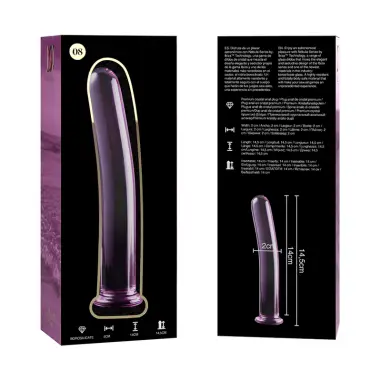 Modelo 8 Dildo Cristal Rosa 14.5 cm Ø 2 cm - Envío Discreto