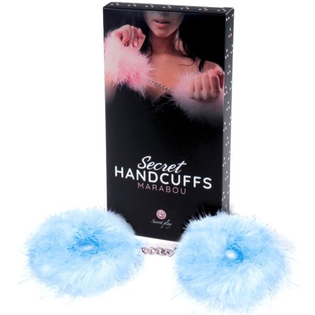 SECRETPLAY - ESPOSAS AZUL MARABOU SECRETPLAY 100% FETISH