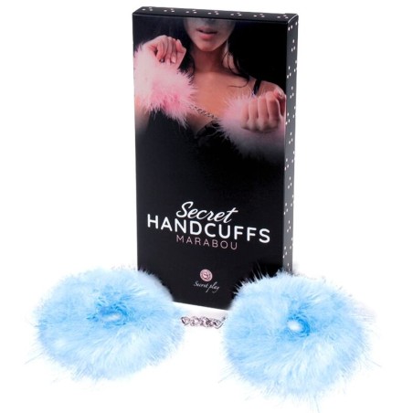 SECRETPLAY - ESPOSAS AZUL MARABOU SECRETPLAY 100% FETISH