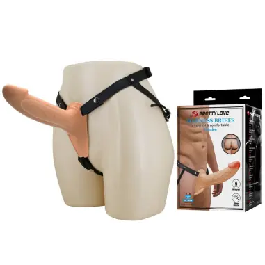 Landon Strap-On con Vibración Claro | Pretty Love