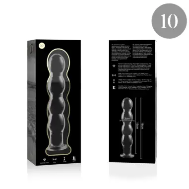 Modelo 10 Dildo Cristal Transparente 16.5 cm Ø 3.5 cm