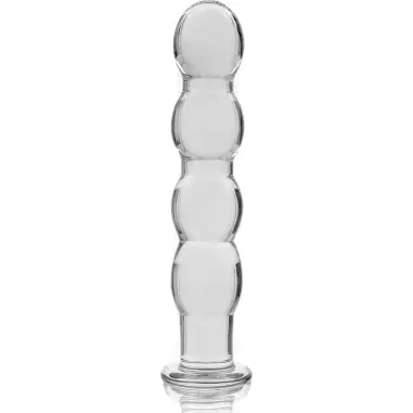 Modelo 10 Dildo Cristal Transparente 16.5 cm Ø 3.5 cm