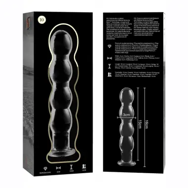 Modelo 10 Dildo Cristal Transparente 16.5 cm Ø 3.5 cm