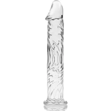 Modelo 12 Dildo Cristal Transparente 17 cm Ø 3.5 cm