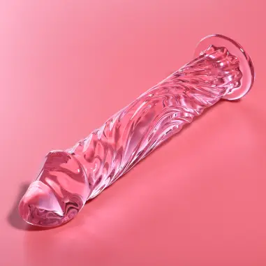 NEBULA SERIES BY IBIZA - MODELO 12 DILDO CRISTAL ROSA 17 CM -O- 3.5 CM