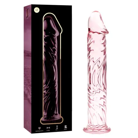 NEBULA SERIES BY IBIZA - MODELO 12 DILDO CRISTAL ROSA 17 CM -O- 3.5 CM
