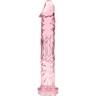 Modelo 12 Dildo Cristal Rosa 17 cm Ø 3.5 cm - Envío Discreto