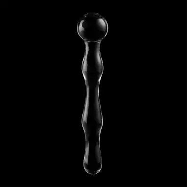Modelo 13 Dildo Cristal Transparente 18 cm Ø 3.5 cm