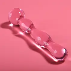 NEBULA SERIES BY IBIZA - MODELO 13 DILDO CRISTAL ROSA 18 CM -O- 3.5 CM