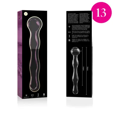 Modelo 13 Dildo Cristal Rosa 18 cm Ø 3.5 cm - Envío Discreto