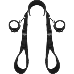 FETISH SUBMISSIVE - POSICIÓN PIERNAS ABIERTAS CON ESPOSAS CON FORRO DE NEOPRENO FETISH SUBMISSIVE BONDAGE 2