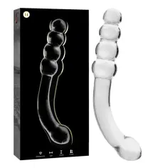 NEBULA SERIES BY IBIZA - MODELO 14 DILDO CRISTAL TRANSPARENTE 18.5 CM -O- 3 CM 2