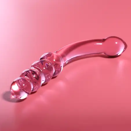 NEBULA SERIES BY IBIZA - MODELO 14 DILDO CRISTAL ROSA 18.5 CM -O- 3 CM