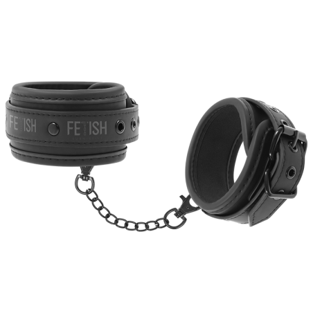 FETISH SUBMISSIVE - ESPOSAS TOBILLOS CUERO VEGANO CON FORRO DE NEOPRENO FETISH SUBMISSIVE BONDAGE